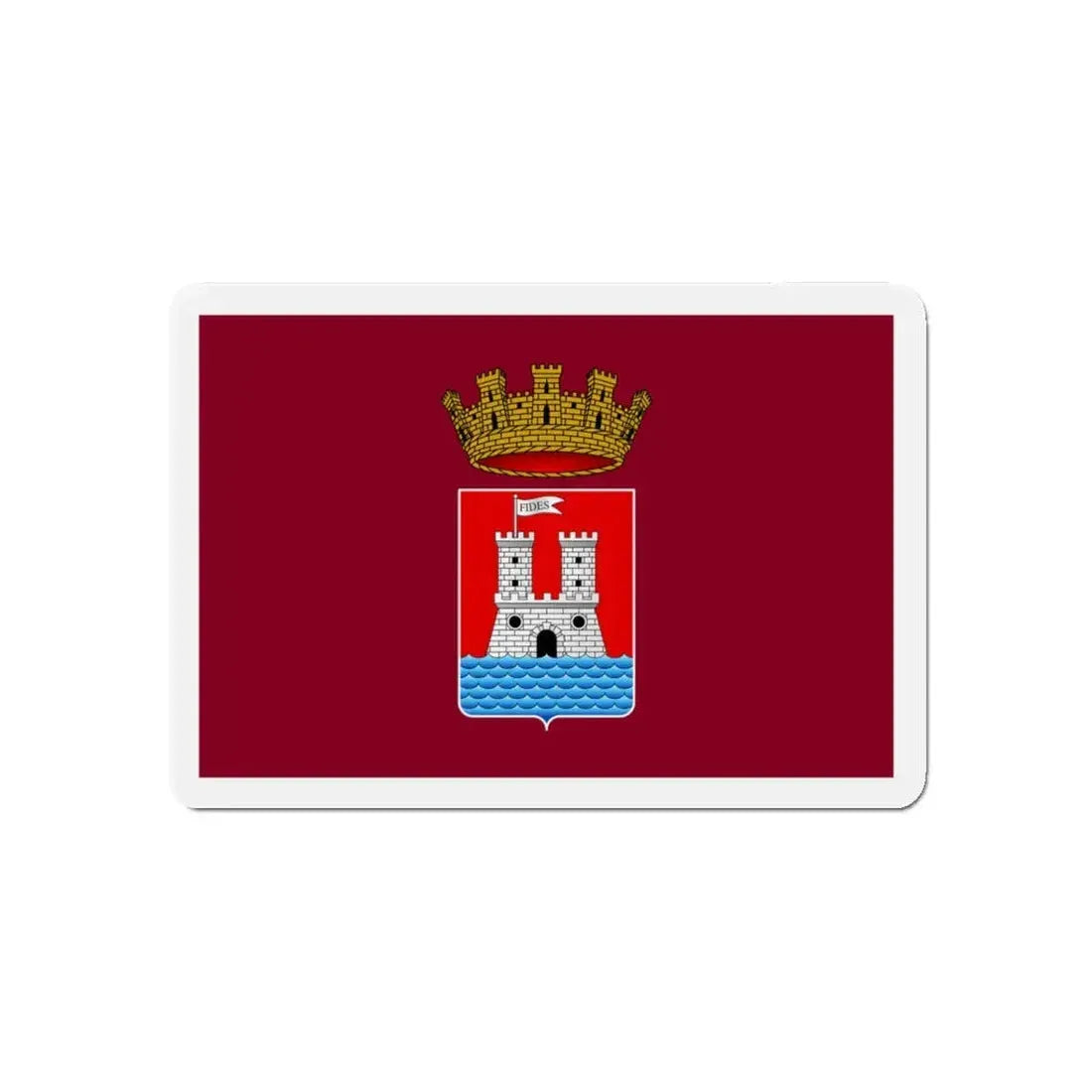 Flag of Livorno Italy - Refrigerator Magnet 5 Inch - The Sticker Space