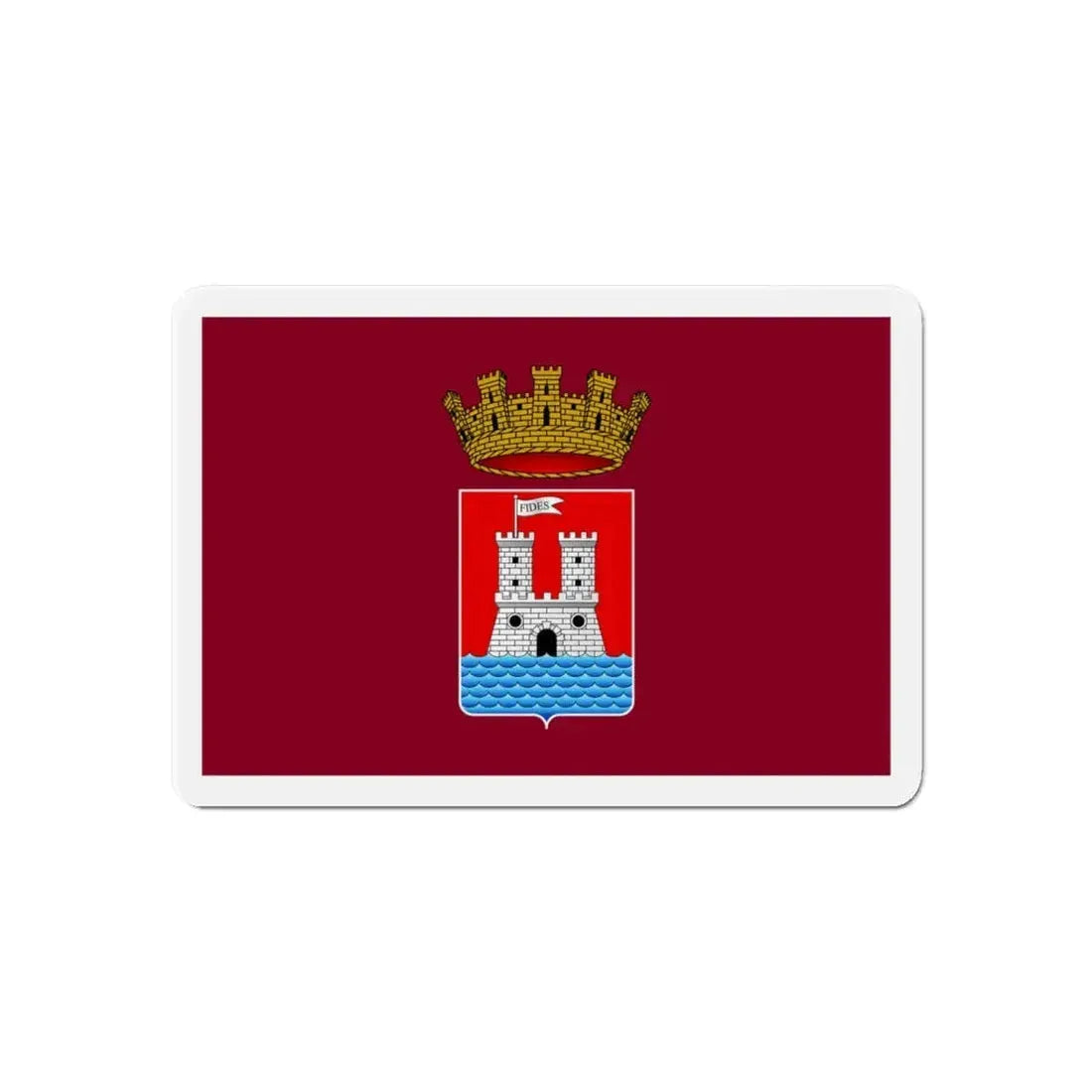 Flag of Livorno Italy - Refrigerator Magnet 6 Inch - The Sticker Space