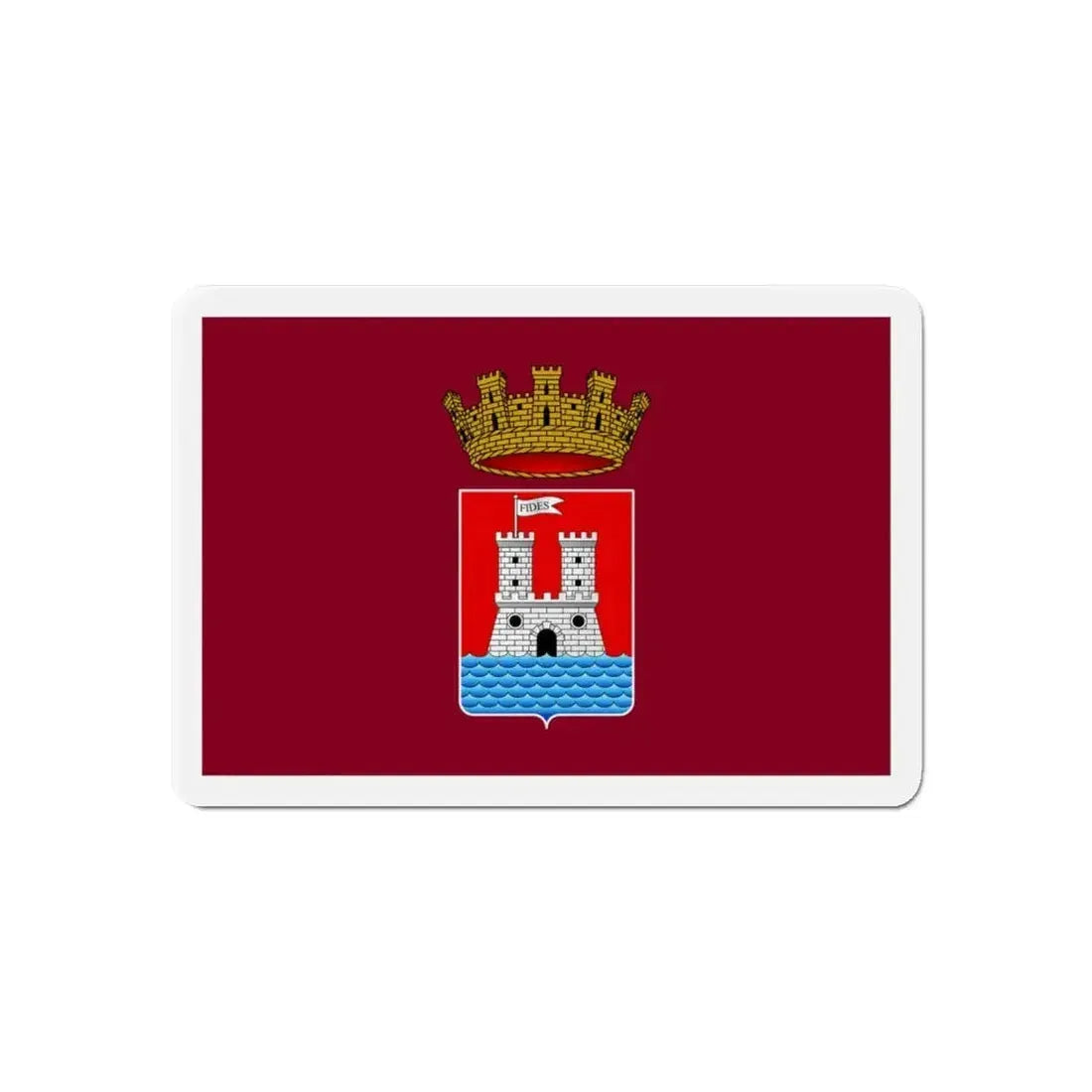 Flag of Livorno Italy - Refrigerator Magnet - The Sticker Space