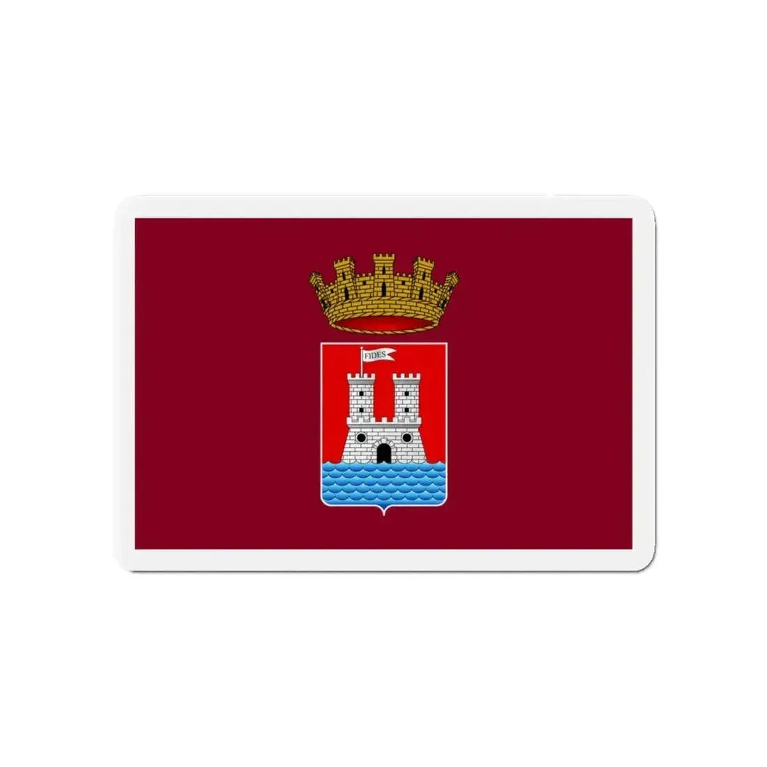 Flag of Livorno Italy - Refrigerator Magnet - The Sticker Space