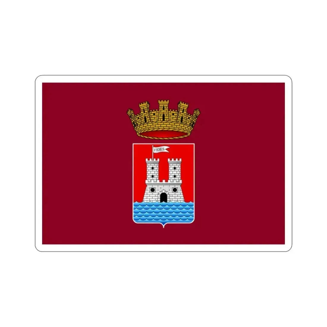 Flag of Livorno Italy STICKER Vinyl Die-Cut Decal 2 Inch - The Sticker Space