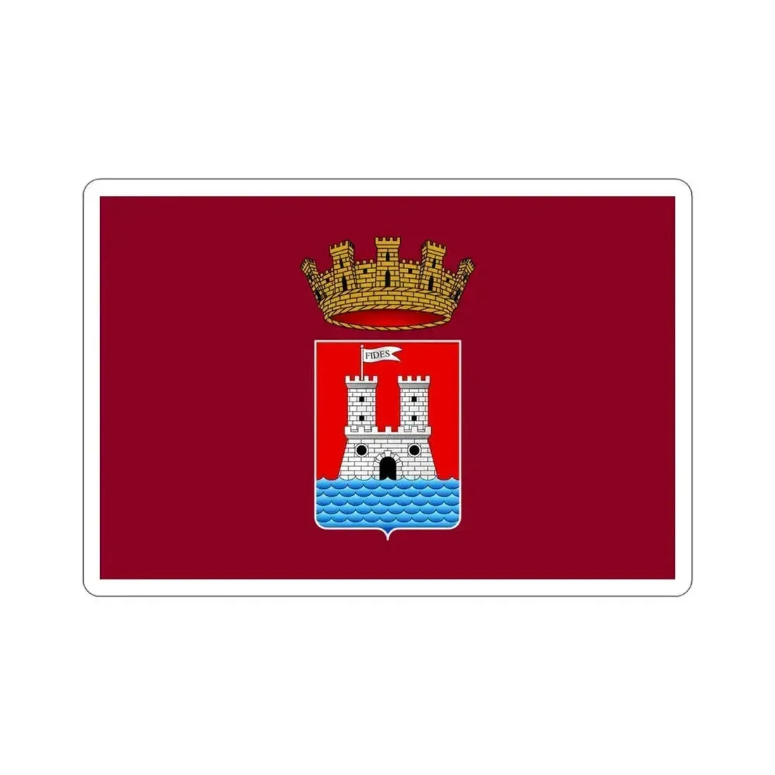 Flag of Livorno Italy STICKER Vinyl Die-Cut Decal 4 Inch - The Sticker Space