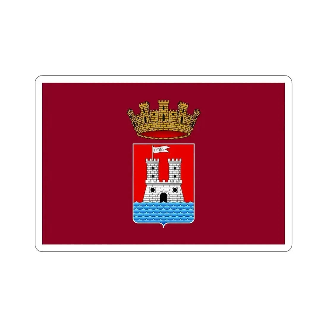 Flag of Livorno Italy STICKER Vinyl Die-Cut Decal 5 Inch - The Sticker Space