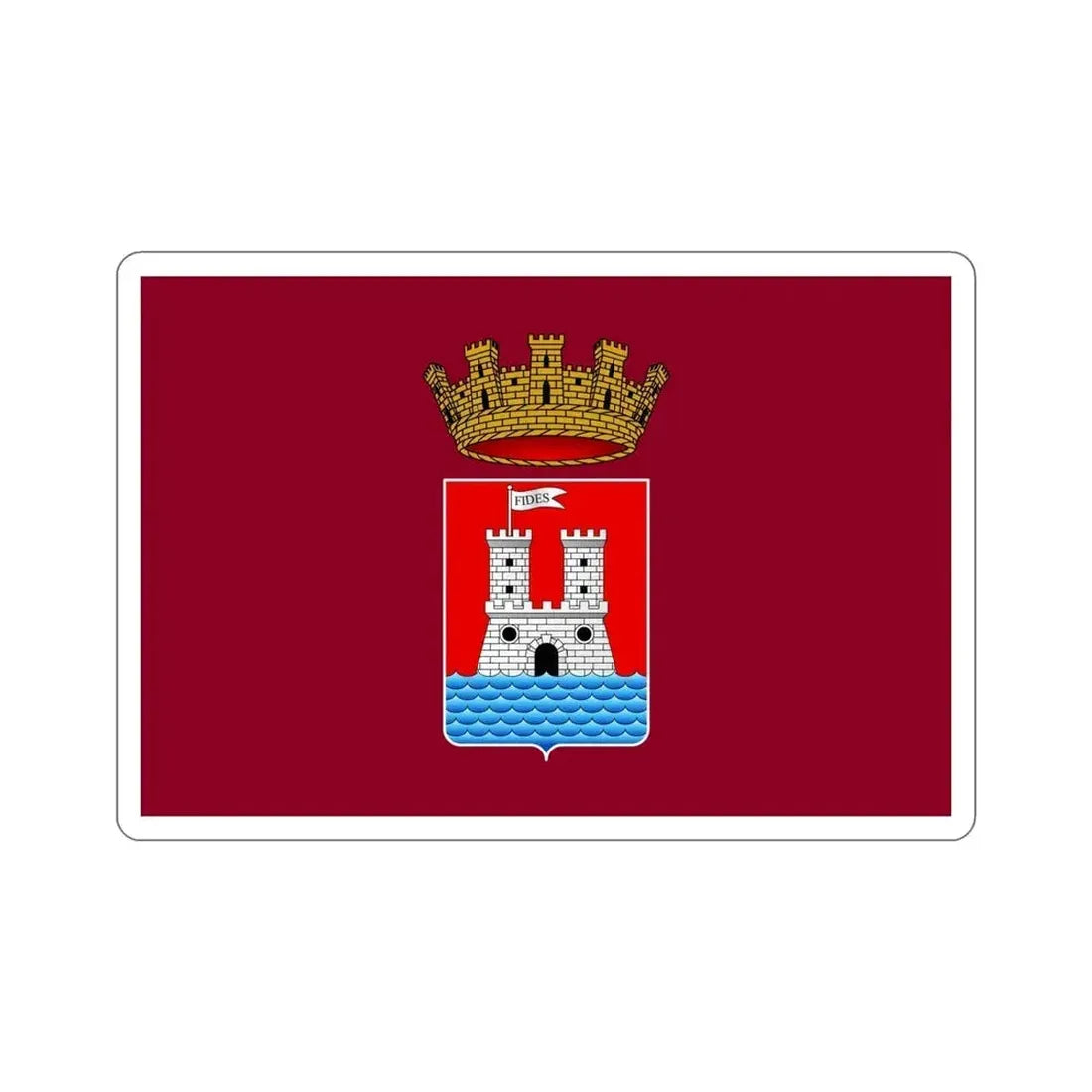 Flag of Livorno Italy STICKER Vinyl Die-Cut Decal 5 Inch - The Sticker Space