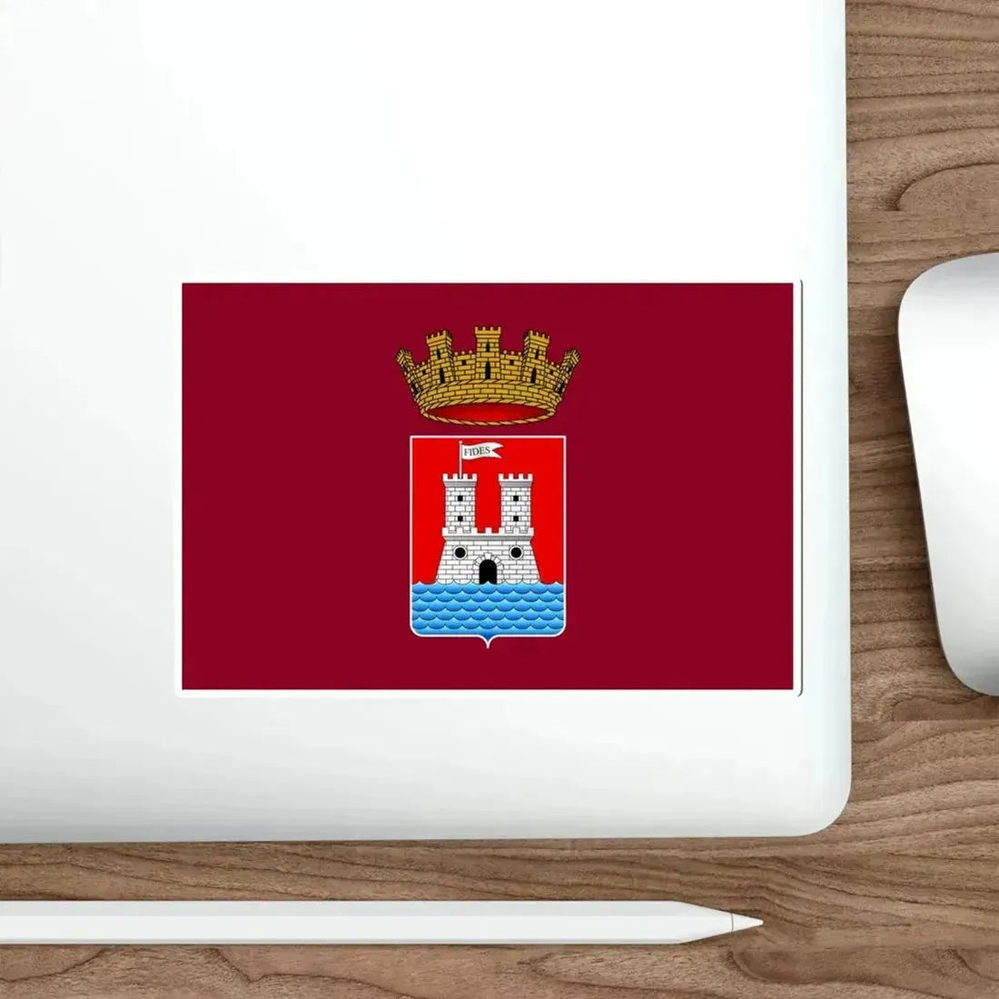 Flag of Livorno Italy STICKER Vinyl Die-Cut Decal - The Sticker Space