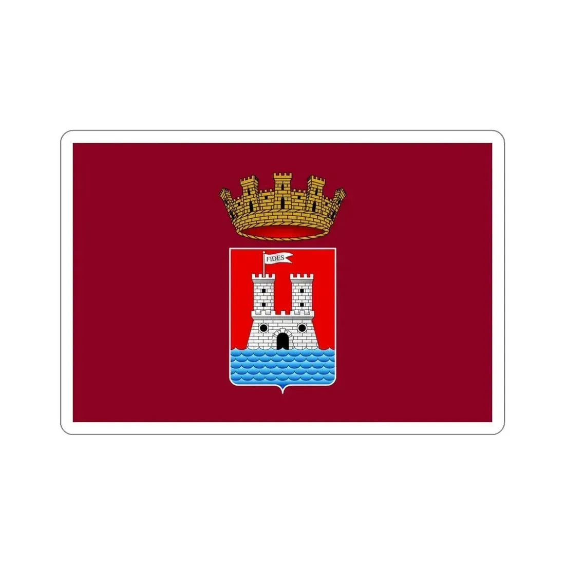 Flag of Livorno Italy STICKER Vinyl Die-Cut Decal - The Sticker Space