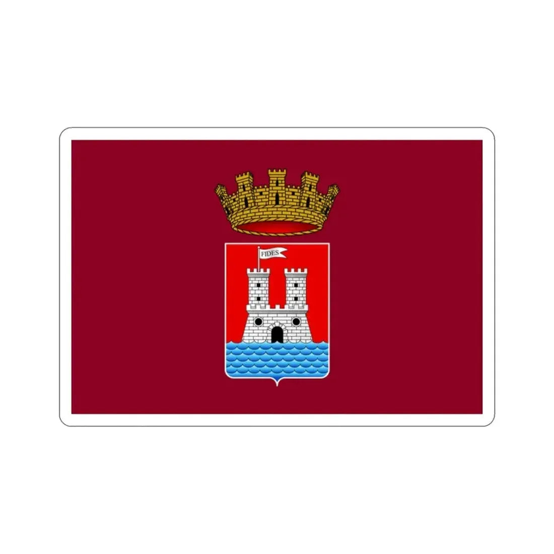 Flag of Livorno Italy STICKER Vinyl Die-Cut Decal - The Sticker Space