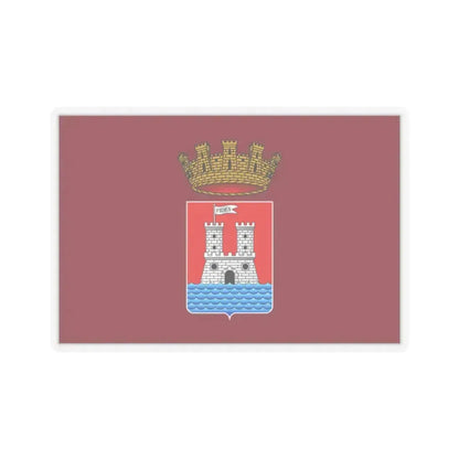 Flag of Livorno Italy - STICKER Vinyl Kiss-Cut Decal 2 Inch Transparent - The Sticker Space