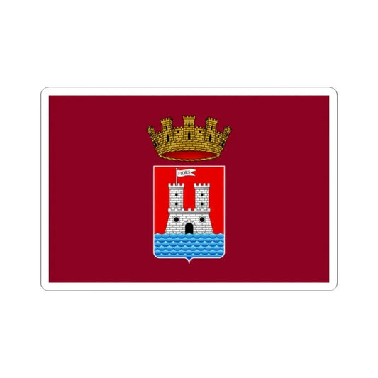 Flag of Livorno Italy - STICKER Vinyl Kiss-Cut Decal 2 Inch White - The Sticker Space