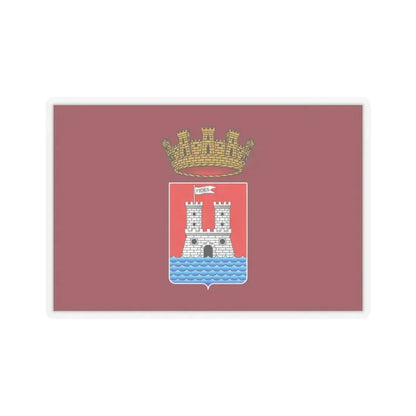 Flag of Livorno Italy - STICKER Vinyl Kiss-Cut Decal 3 Inch Transparent - The Sticker Space