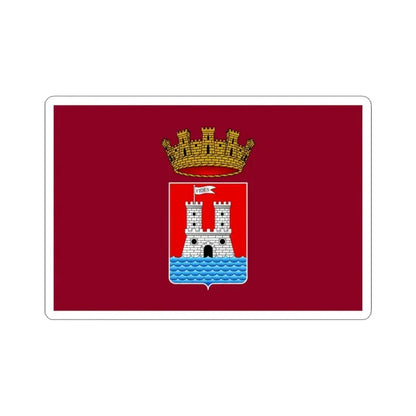 Flag of Livorno Italy - STICKER Vinyl Kiss-Cut Decal 3 Inch White - The Sticker Space