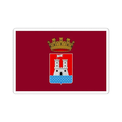Flag of Livorno Italy - STICKER Vinyl Kiss-Cut Decal 6 Inch White - The Sticker Space