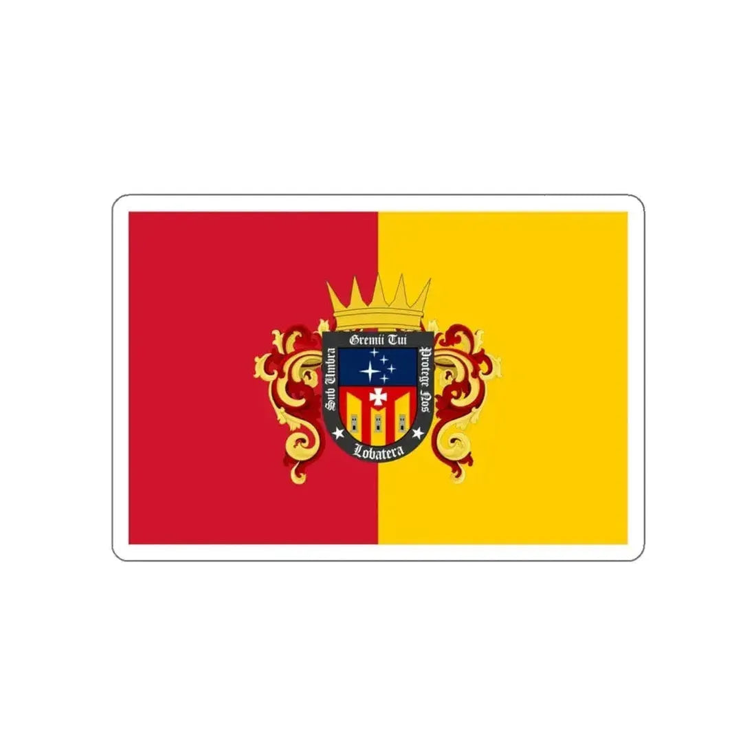 Flag of Lobatera Venezuela STICKER Vinyl Die-Cut Decal - The Sticker Space