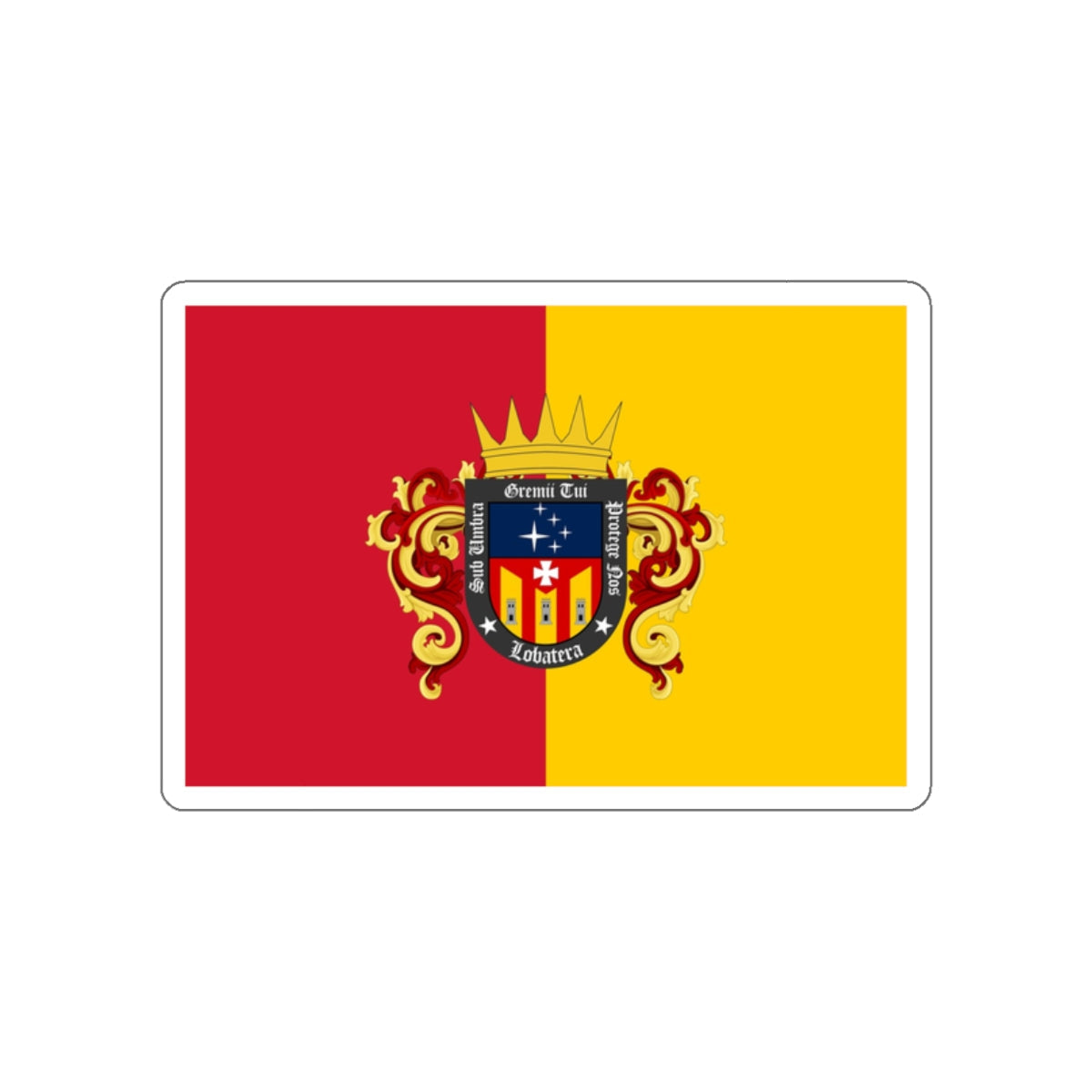 Flag of Lobatera Venezuela STICKER Vinyl Die-Cut Decal-White-The Sticker Space