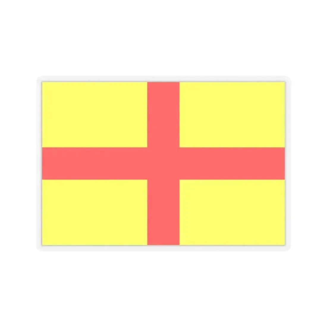 Flag of Lodi Italy - STICKER Vinyl Kiss-Cut Decal 2 Inch Transparent - The Sticker Space