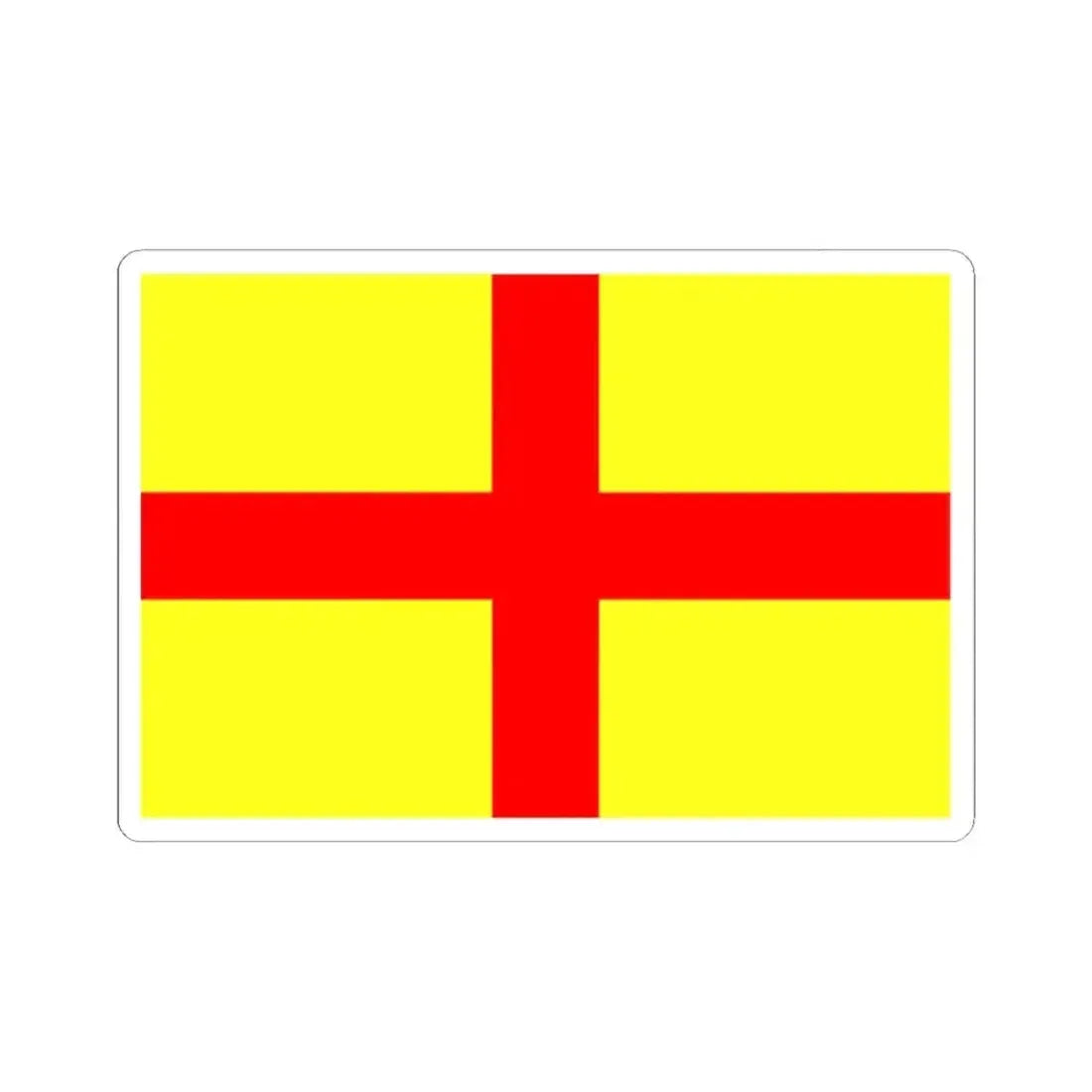 Flag of Lodi Italy - STICKER Vinyl Kiss-Cut Decal 2 Inch White - The Sticker Space