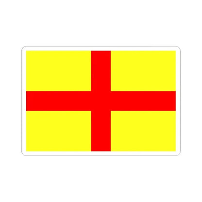 Flag of Lodi Italy - STICKER Vinyl Kiss-Cut Decal 2 Inch White - The Sticker Space