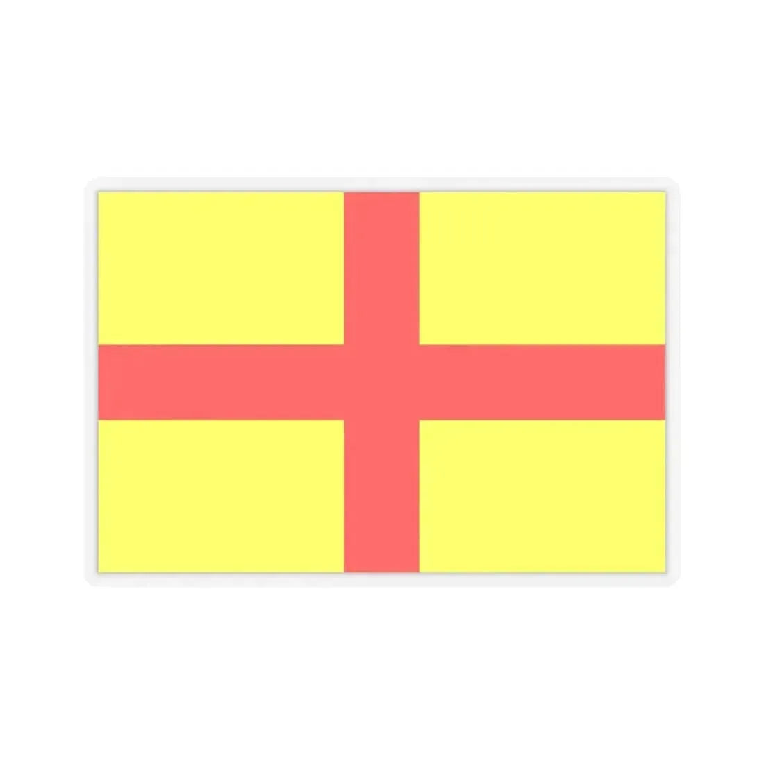 Flag of Lodi Italy - STICKER Vinyl Kiss-Cut Decal 3 Inch Transparent - The Sticker Space