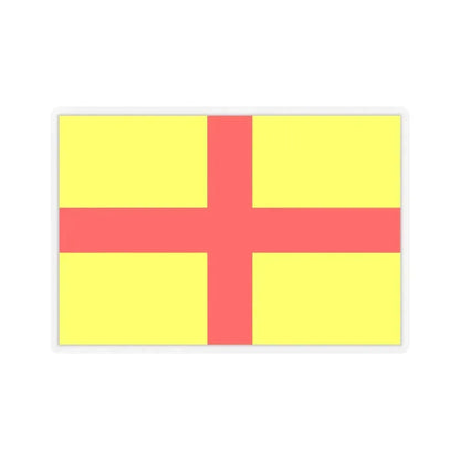 Flag of Lodi Italy - STICKER Vinyl Kiss-Cut Decal 3 Inch Transparent - The Sticker Space