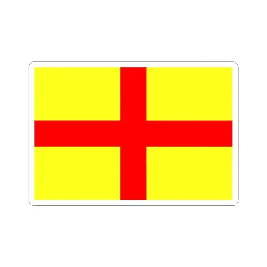 Flag of Lodi Italy - STICKER Vinyl Kiss-Cut Decal 3 Inch White - The Sticker Space