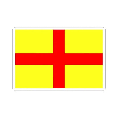 Flag of Lodi Italy - STICKER Vinyl Kiss-Cut Decal 3 Inch White - The Sticker Space