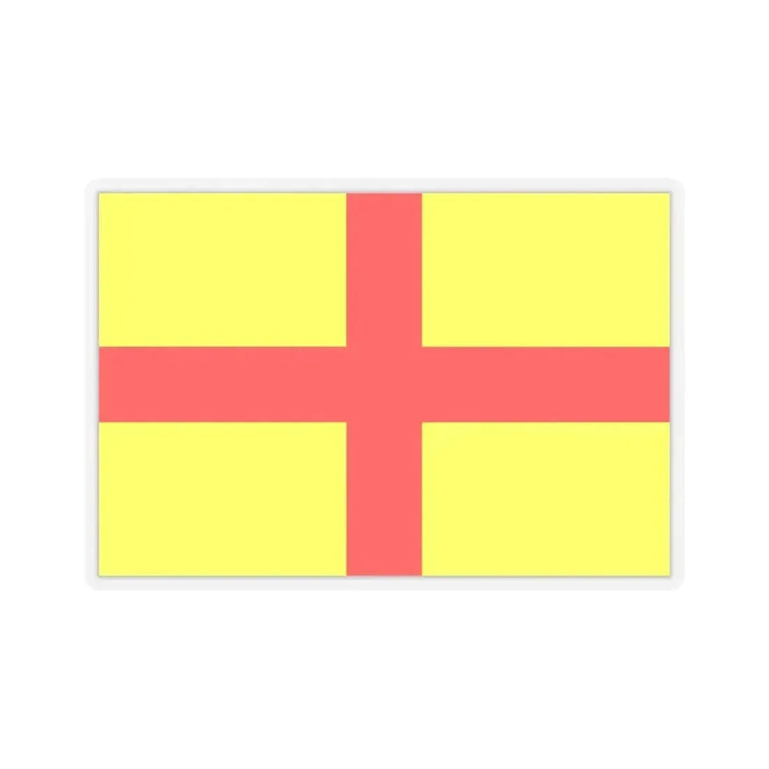 Flag of Lodi Italy - STICKER Vinyl Kiss-Cut Decal 4 Inch Transparent - The Sticker Space