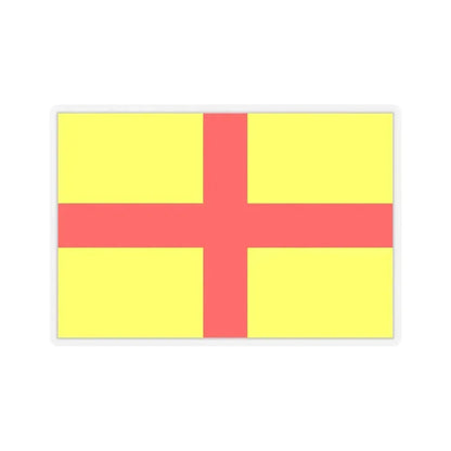 Flag of Lodi Italy - STICKER Vinyl Kiss-Cut Decal 4 Inch Transparent - The Sticker Space