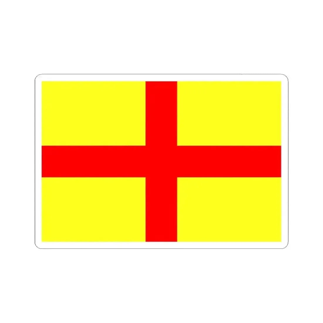 Flag of Lodi Italy - STICKER Vinyl Kiss-Cut Decal 4 Inch White - The Sticker Space