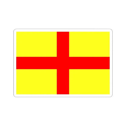 Flag of Lodi Italy - STICKER Vinyl Kiss-Cut Decal 4 Inch White - The Sticker Space