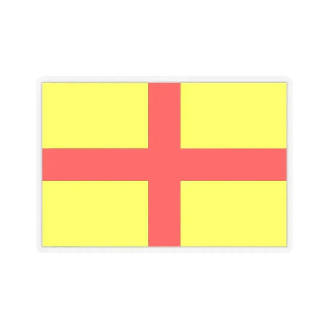 Flag of Lodi Italy - STICKER Vinyl Kiss-Cut Decal 6 Inch Transparent - The Sticker Space