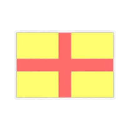 Flag of Lodi Italy - STICKER Vinyl Kiss-Cut Decal 6 Inch Transparent - The Sticker Space