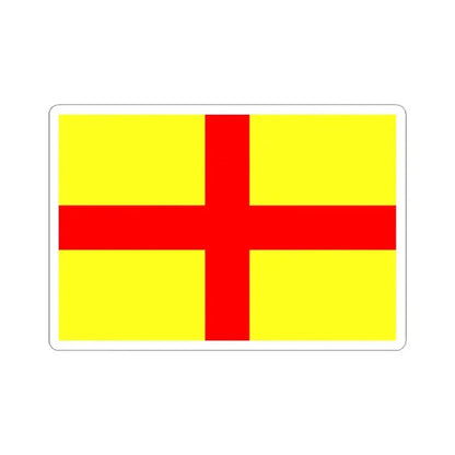 Flag of Lodi Italy - STICKER Vinyl Kiss-Cut Decal 6 Inch White - The Sticker Space