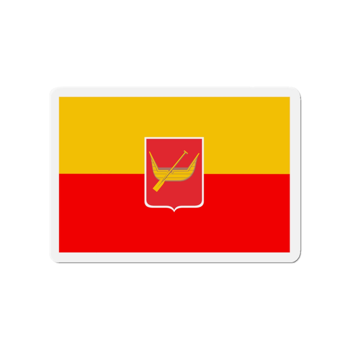 Flag of Łódź Poland - Die-Cut Magnet-3" x 3"-The Sticker Space