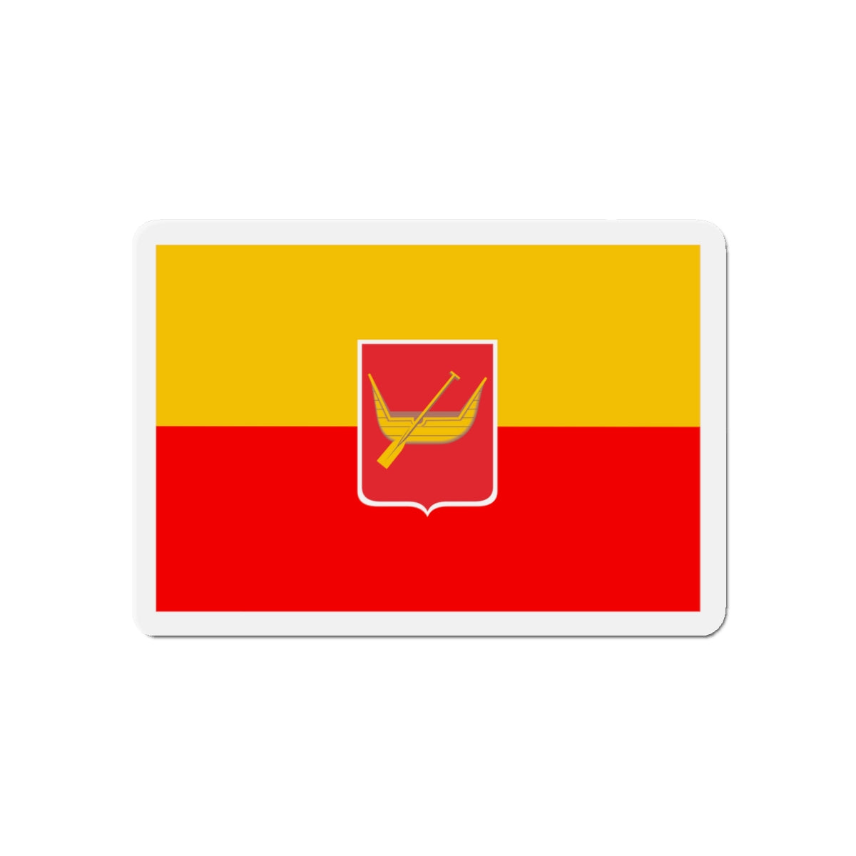 Flag of Łódź Poland - Die-Cut Magnet-5" x 5"-The Sticker Space