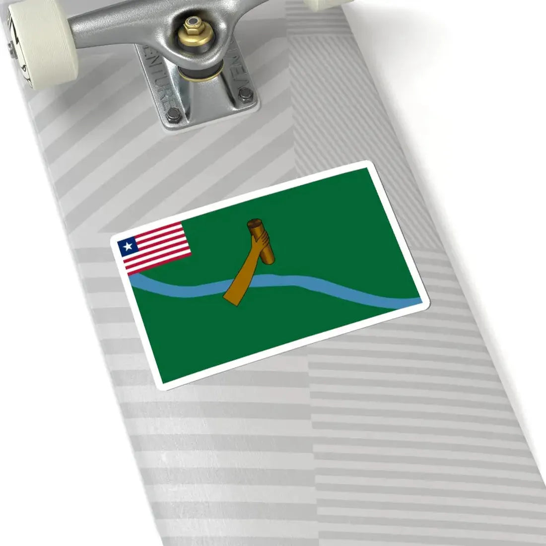 Flag of Lofa County (Liberia) STICKER Vinyl Kiss-Cut Decal - The Sticker Space