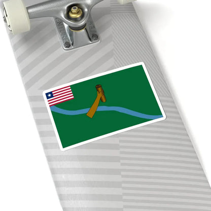 Flag of Lofa County (Liberia) STICKER Vinyl Kiss-Cut Decal - The Sticker Space