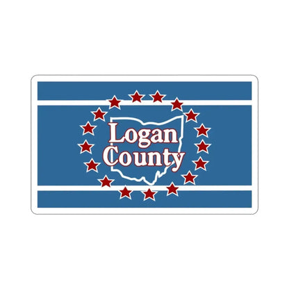 Flag of Logan County Ohio STICKER Vinyl Die-Cut Decal - The Sticker Space