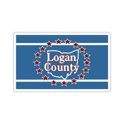 Flag of Logan County Ohio STICKER Vinyl Die-Cut Decal - The Sticker Space