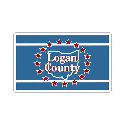 Flag of Logan County Ohio STICKER Vinyl Die-Cut Decal - The Sticker Space