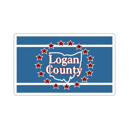 Flag of Logan County Ohio STICKER Vinyl Die-Cut Decal - The Sticker Space