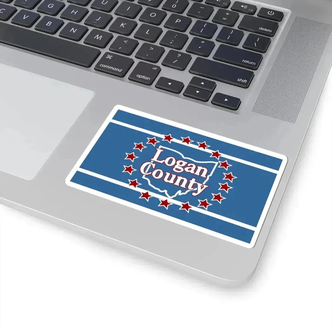 Flag of Logan County Ohio (United States) STICKER Vinyl Kiss-Cut Decal - The Sticker Space