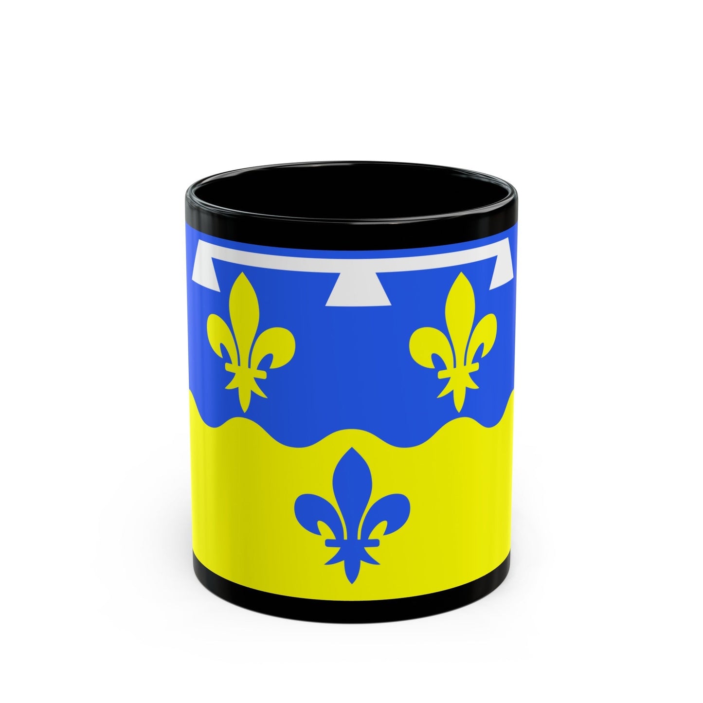 Flag of Loir et Cher France - Black Coffee Mug-11oz-The Sticker Space