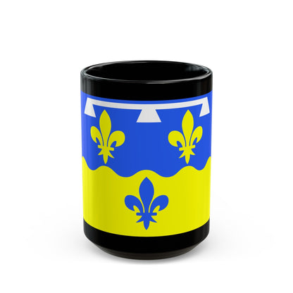 Flag of Loir et Cher France - Black Coffee Mug-15oz-The Sticker Space