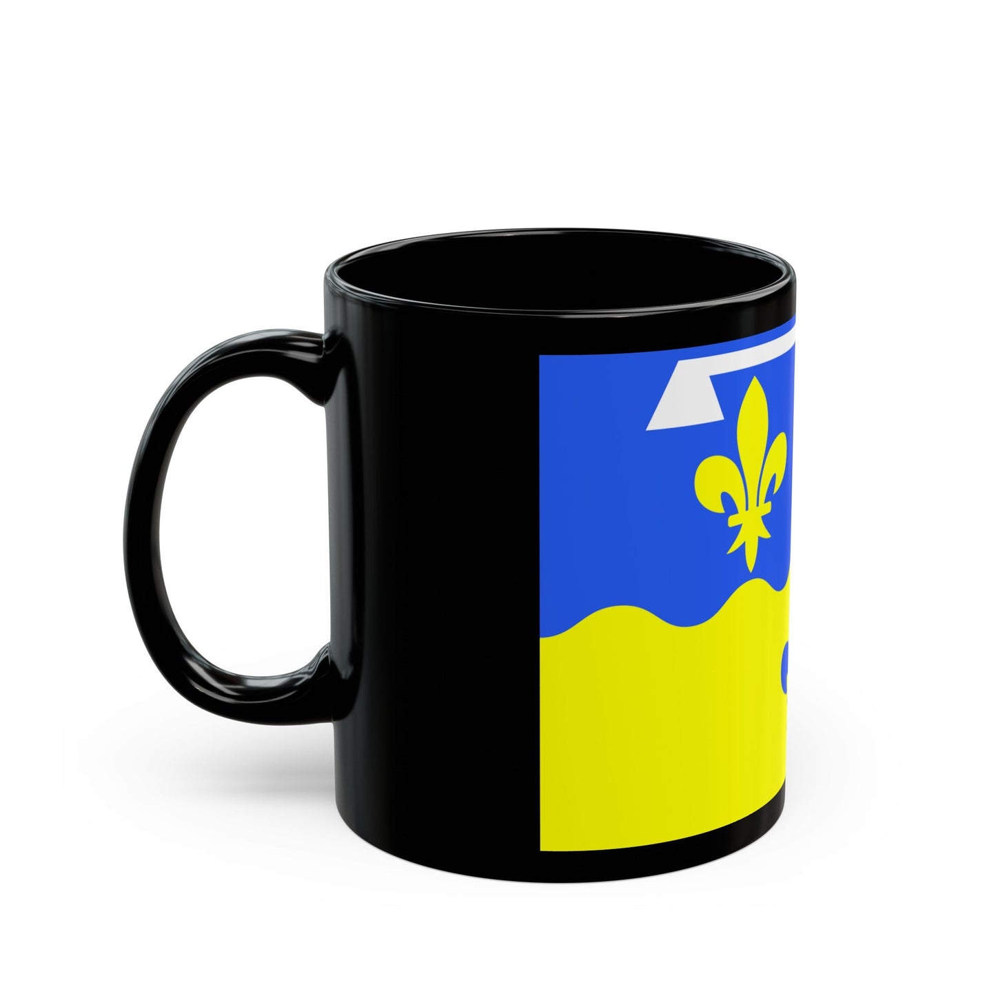 Flag of Loir et Cher France - Black Coffee Mug-The Sticker Space