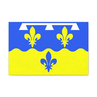 Flag of Loir et Cher France - Canvas Wall Art 18″ x 12″ 1.25" - The Sticker Space