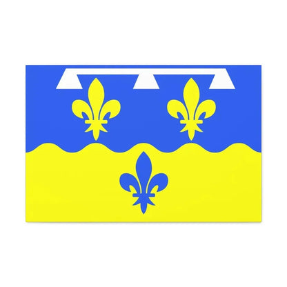 Flag of Loir et Cher France - Canvas Wall Art 30" x 20" 1.25" - The Sticker Space