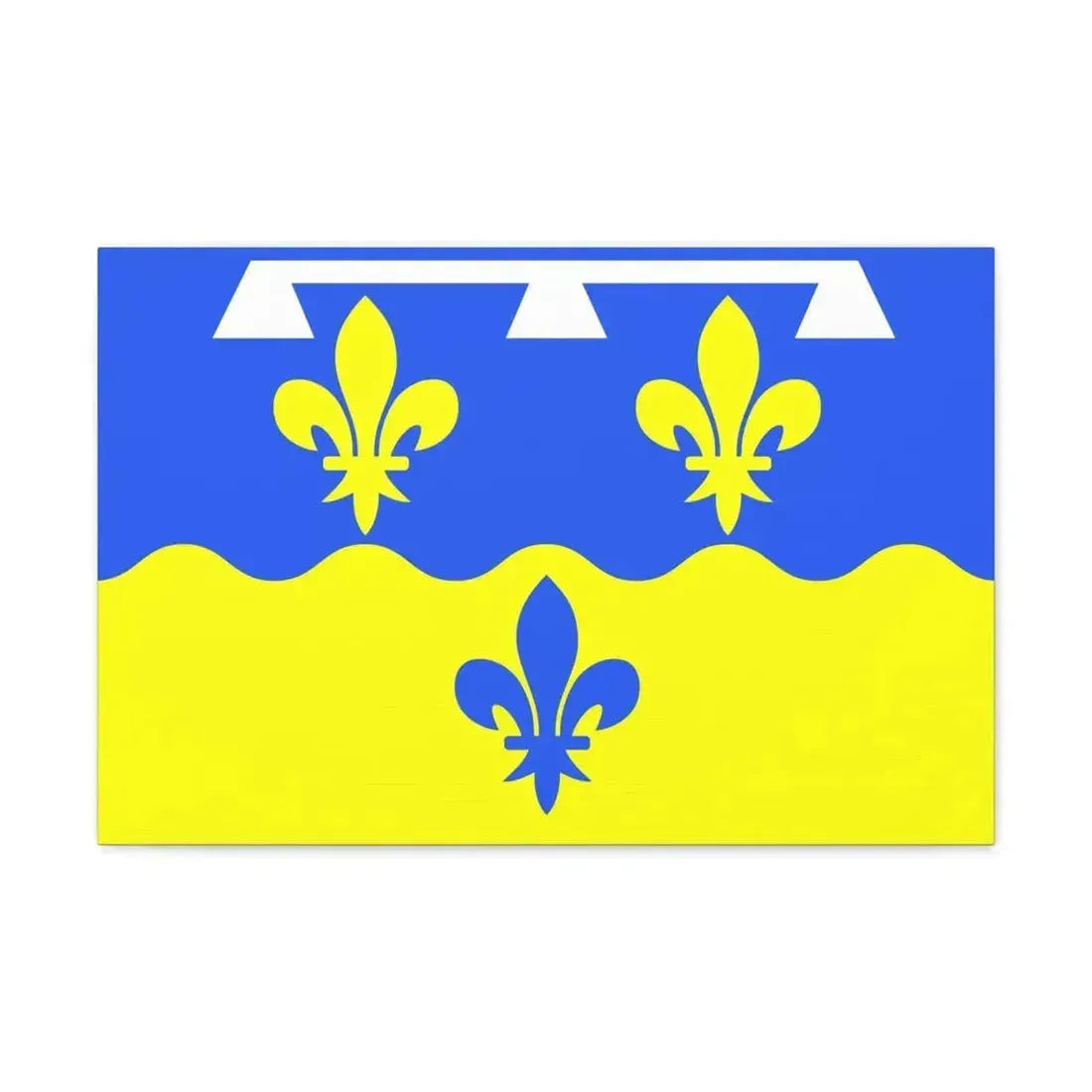 Flag of Loir et Cher France - Canvas Wall Art - The Sticker Space