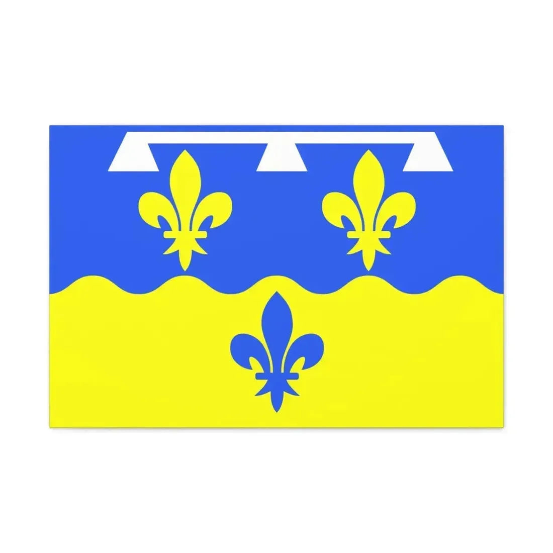 Flag of Loir et Cher France - Canvas Wall Art - The Sticker Space