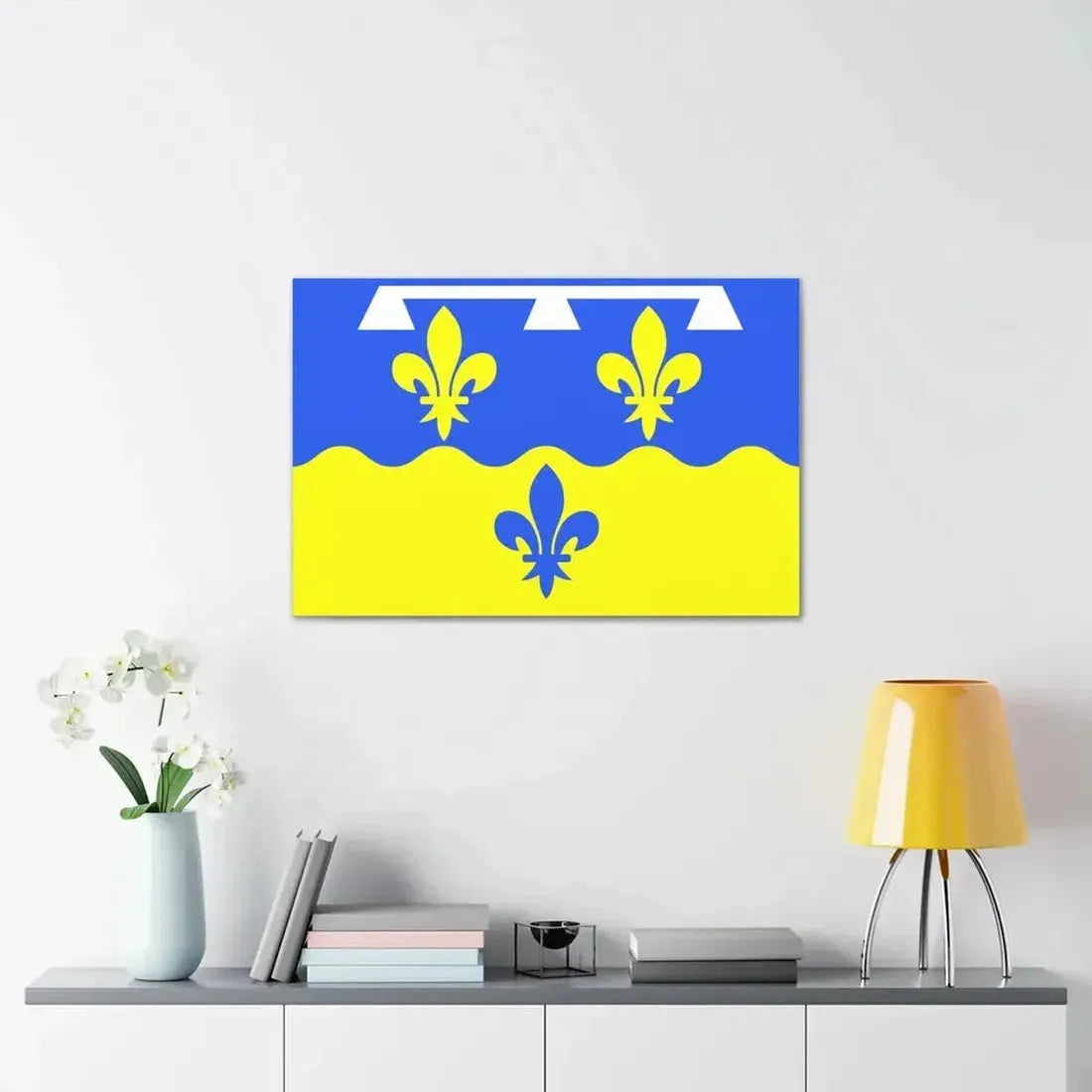 Flag of Loir et Cher France - Canvas Wall Art - The Sticker Space