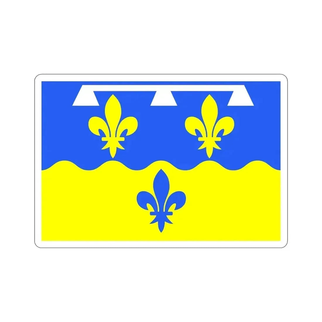 Flag of Loir et Cher France STICKER Vinyl Die-Cut Decal 6 Inch - The Sticker Space
